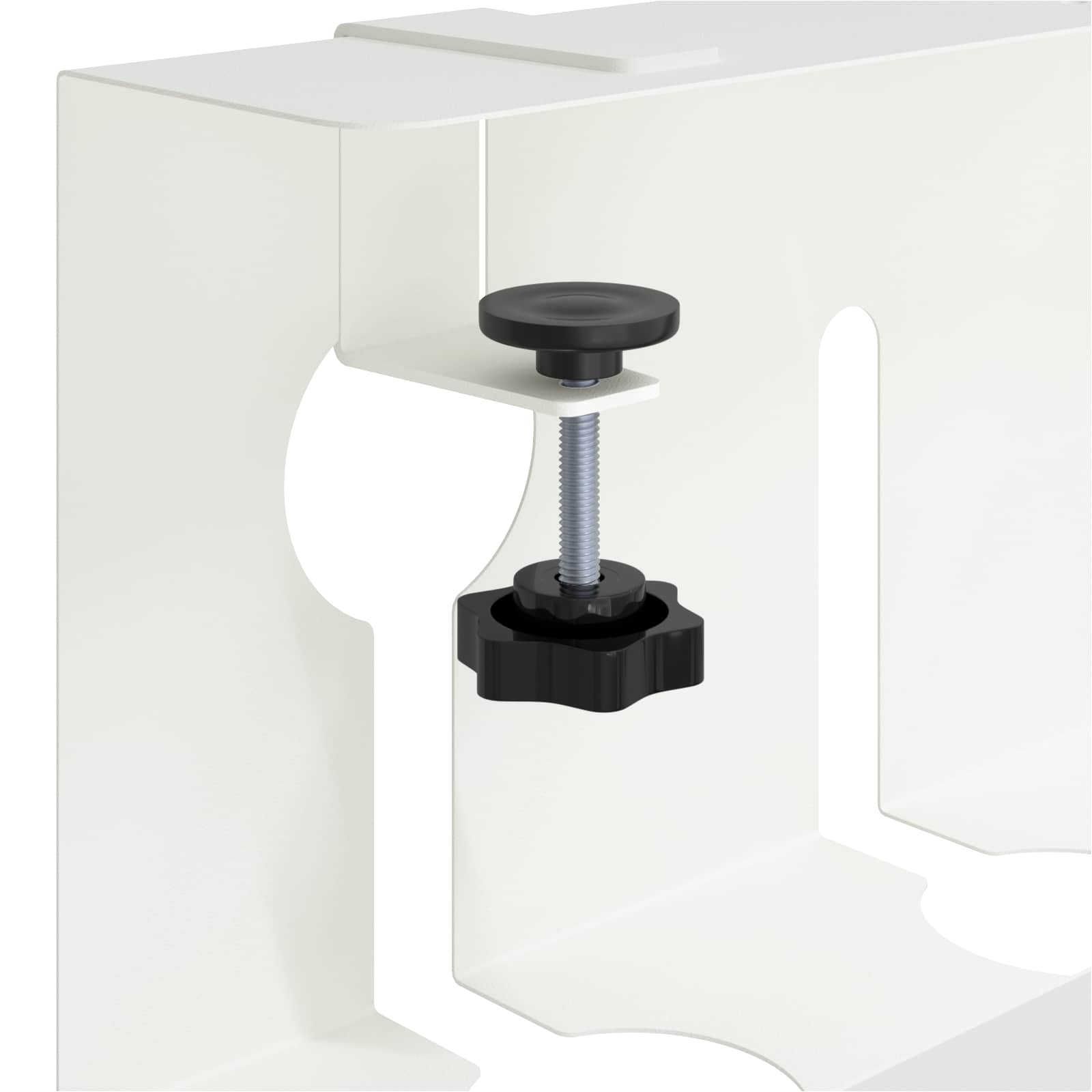 Unter dem Schreibtisch Kabelmanagement Tray 2 Stk. Weiß