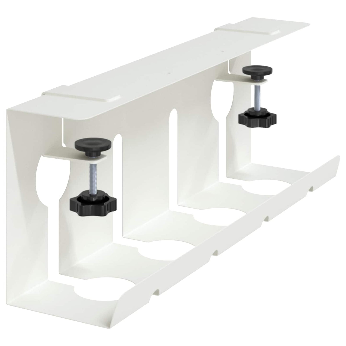 Unter dem Schreibtisch Kabelmanagement Tray 2 Stk. Weiß