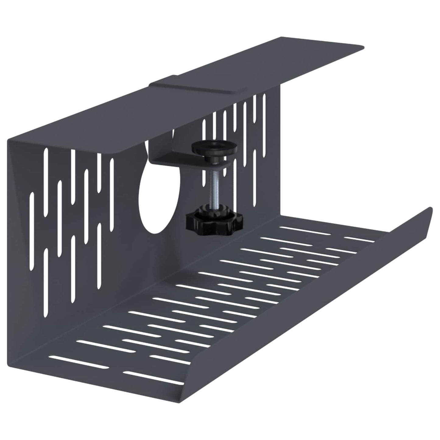 Unter dem Schreibtisch Kabelmanagement Tray 2 Stk. Anthrazit