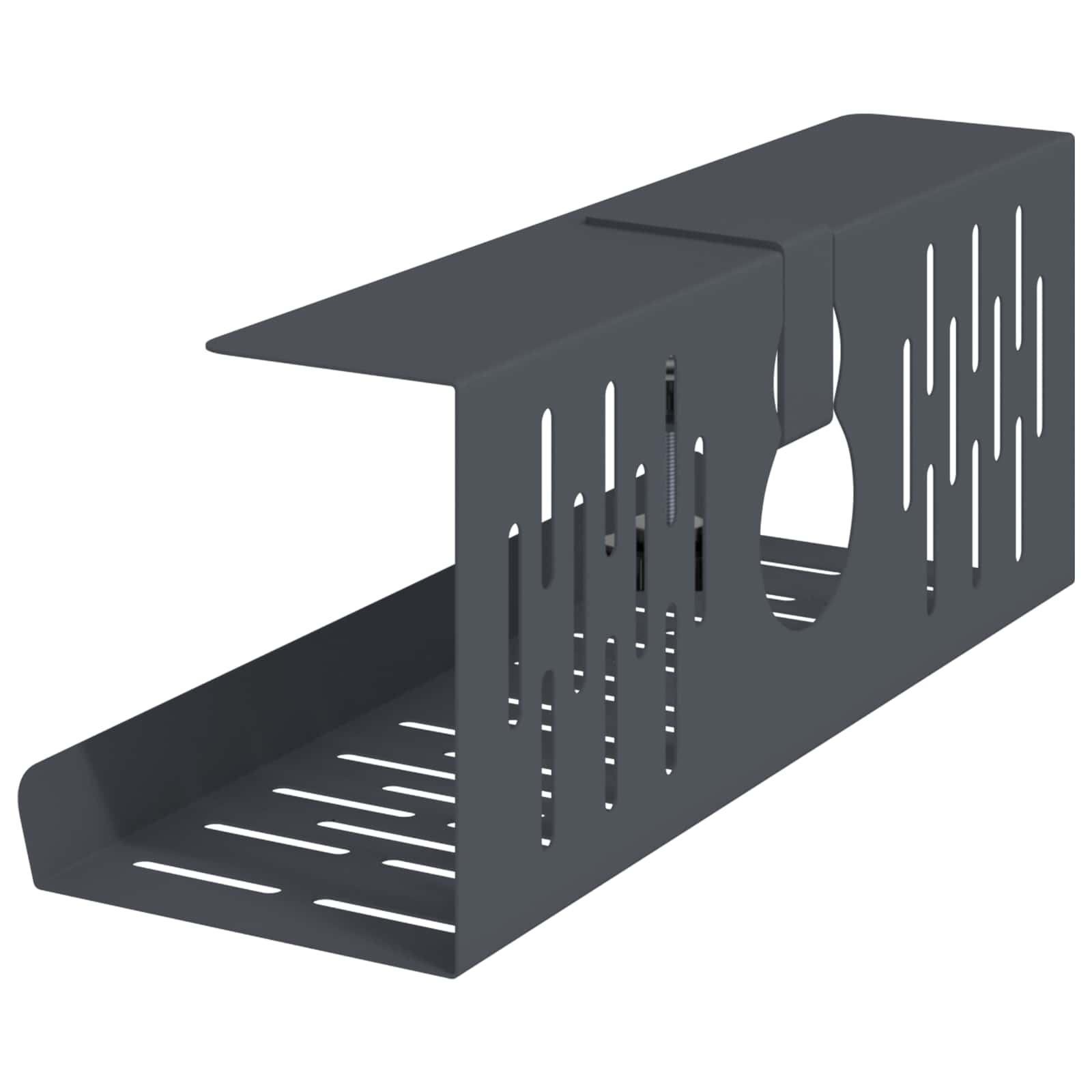 Unter dem Schreibtisch Kabelmanagement Tray 2 Stk. Anthrazit