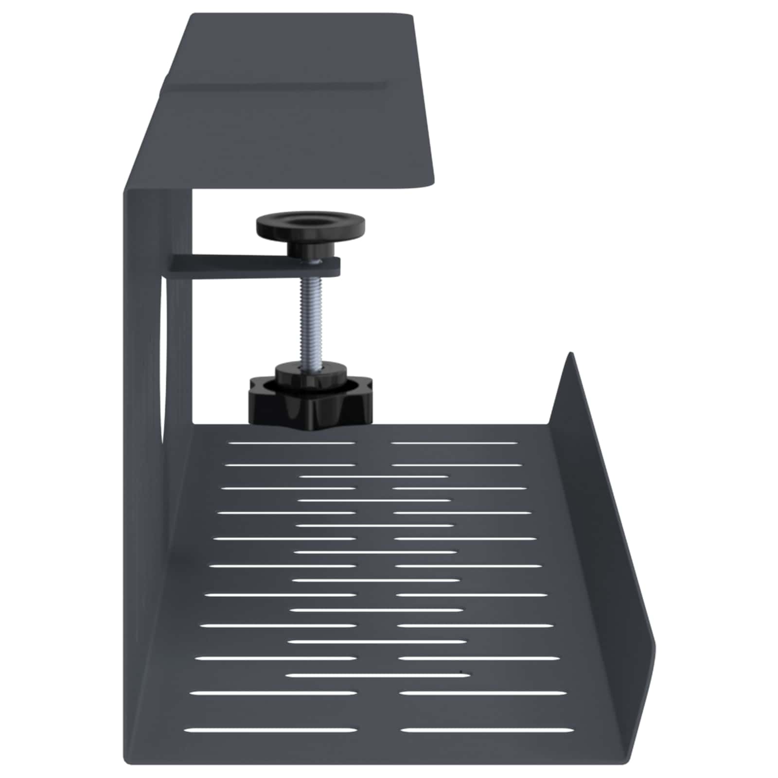 Unter dem Schreibtisch Kabelmanagement Tray 2 Stk. Anthrazit