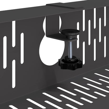 Unter dem Schreibtisch Kabelmanagement Tray 2 Stk. Schwarz