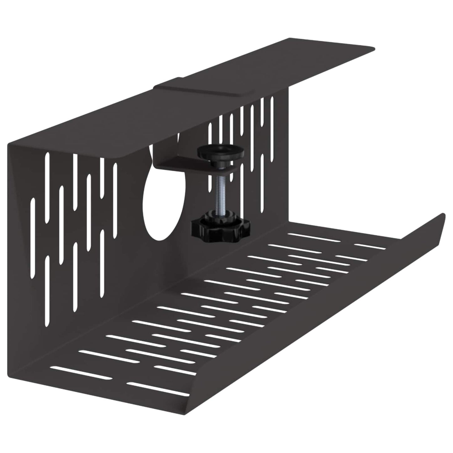 Unter dem Schreibtisch Kabelmanagement Tray 2 Stk. Schwarz