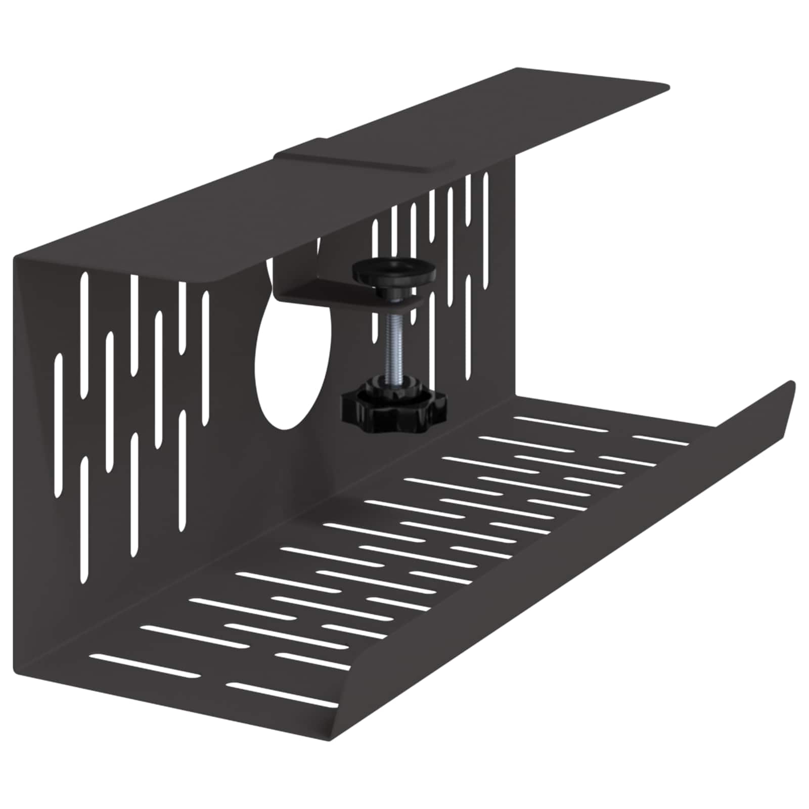 Unter dem Schreibtisch Kabelmanagement Tray 2 Stk. Schwarz