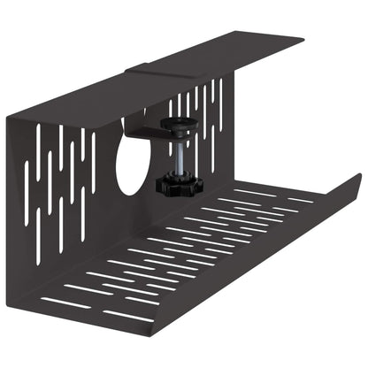 Unter dem Schreibtisch Kabelmanagement Tray 2 Stk. Schwarz
