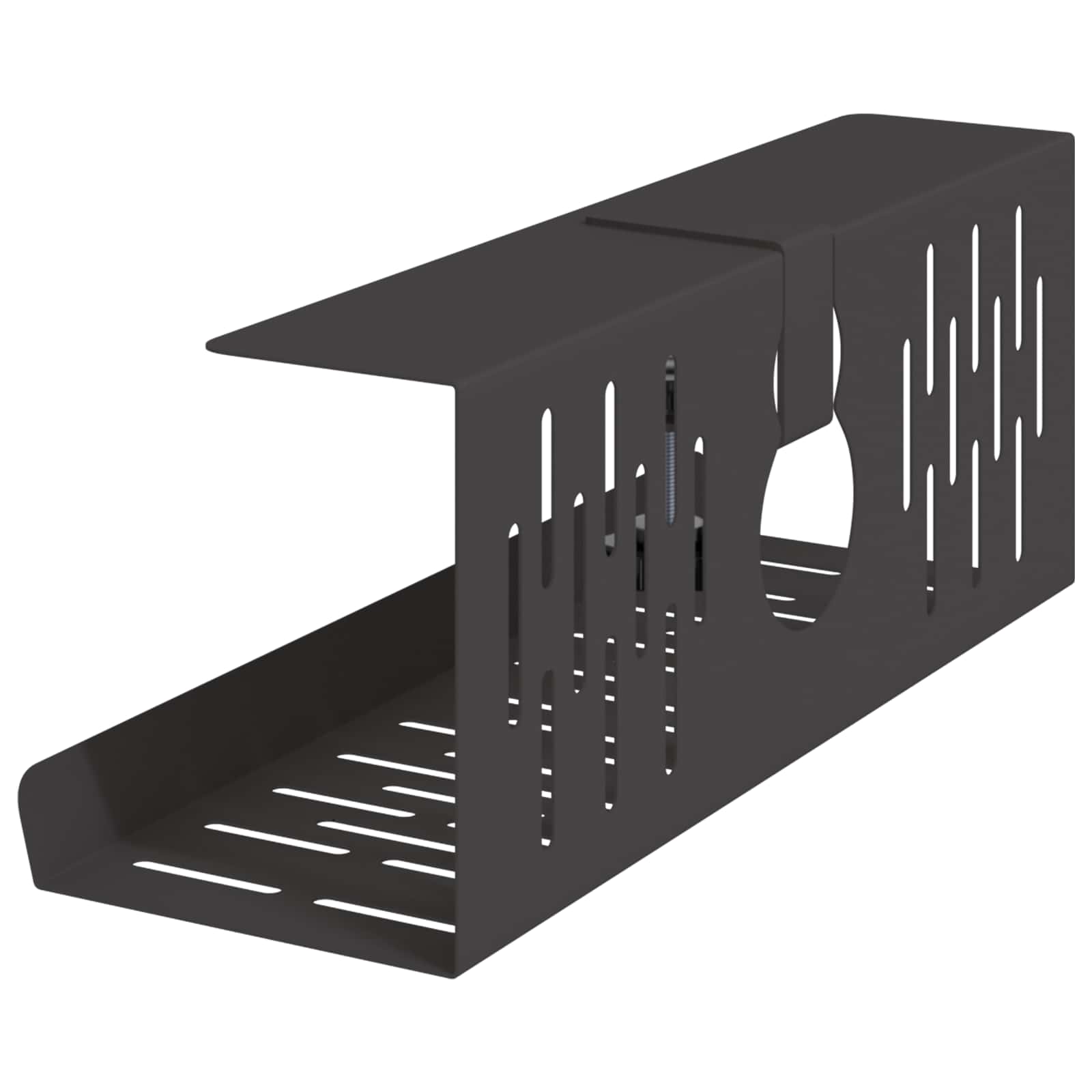 Unter dem Schreibtisch Kabelmanagement Tray 2 Stk. Schwarz