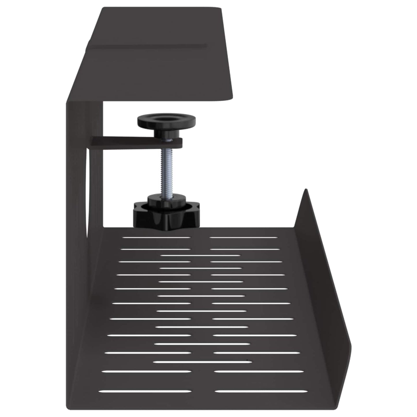 Unter dem Schreibtisch Kabelmanagement Tray 2 Stk. Schwarz
