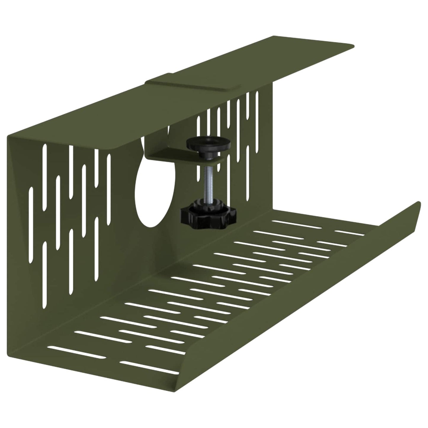 Unter dem Schreibtisch Kabelmanagement Tray 2 Stk. Olivgrün