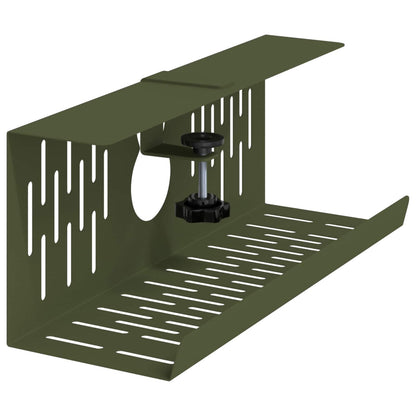 Unter dem Schreibtisch Kabelmanagement Tray 2 Stk. Olivgrün