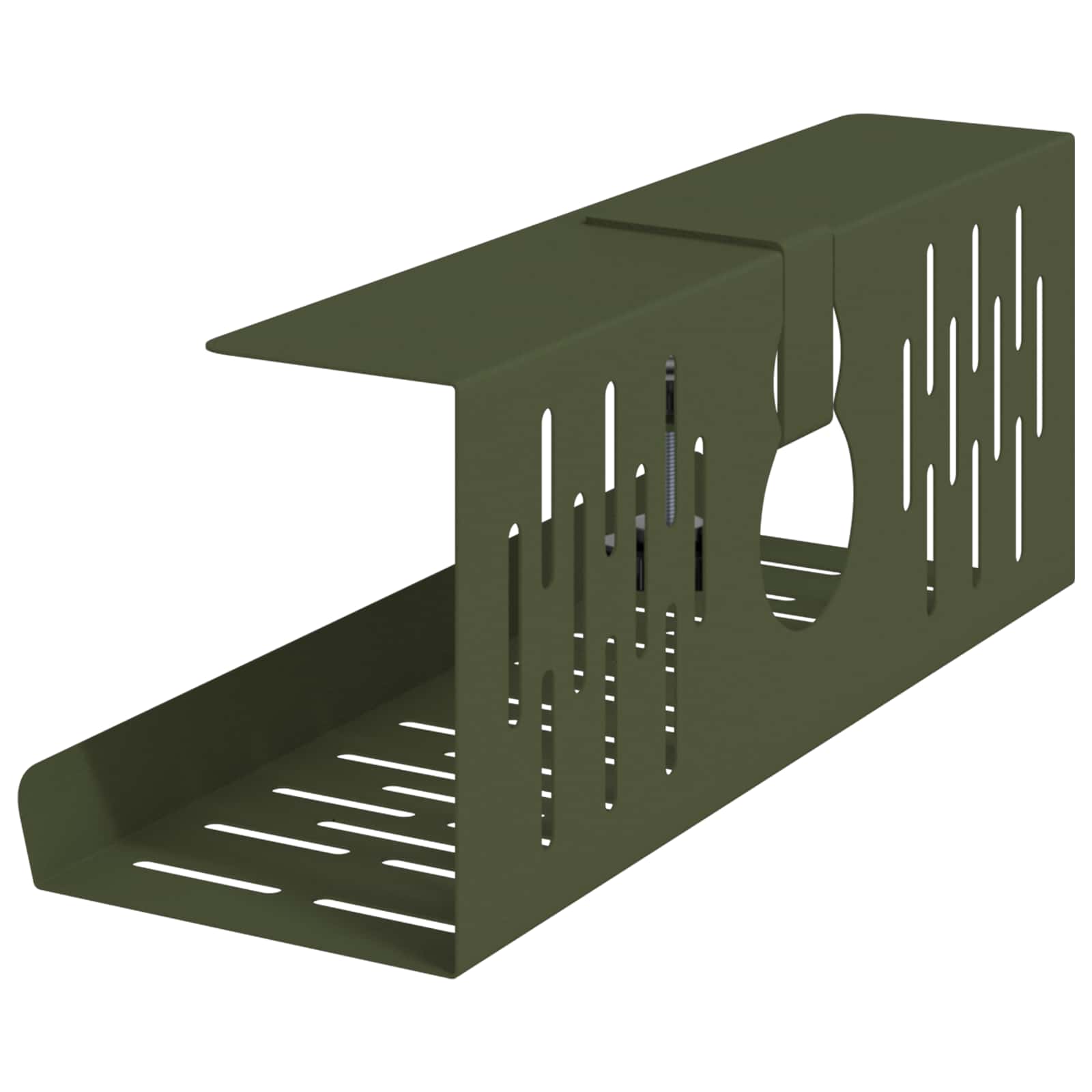 Unter dem Schreibtisch Kabelmanagement Tray 2 Stk. Olivgrün
