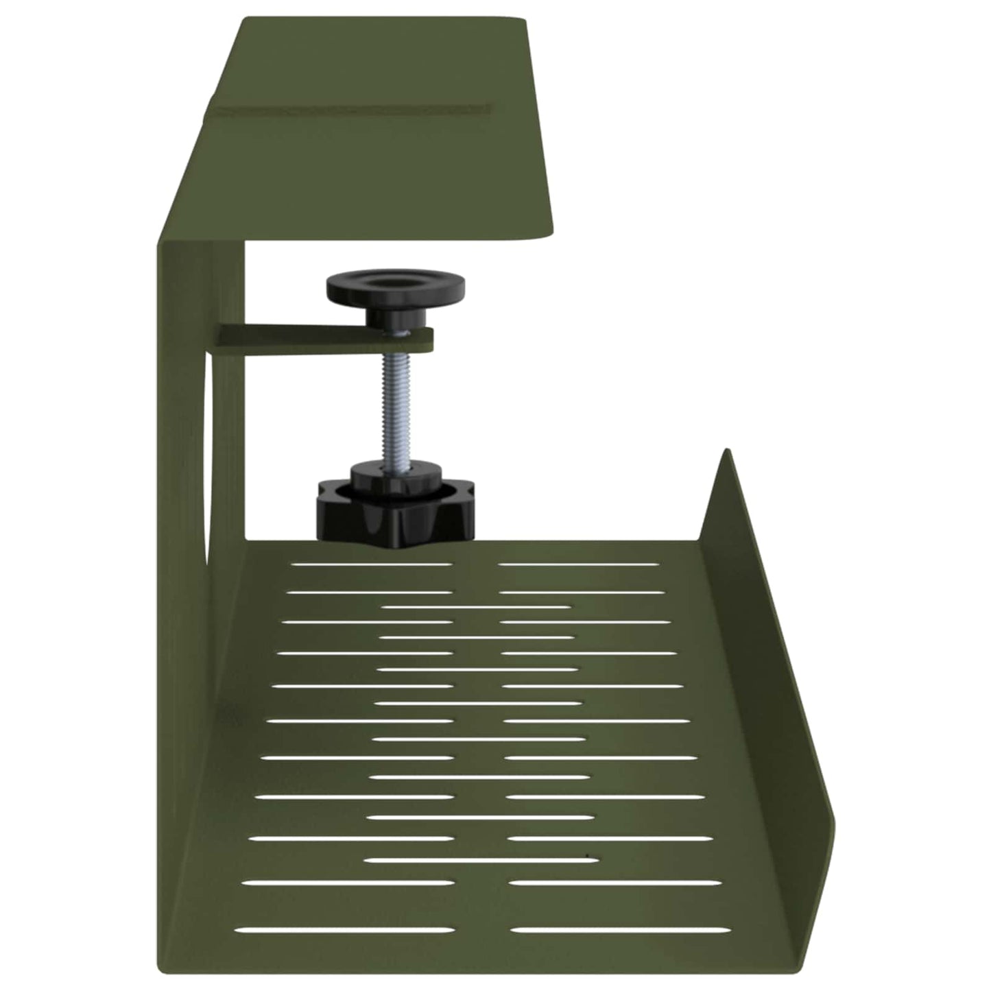 Unter dem Schreibtisch Kabelmanagement Tray 2 Stk. Olivgrün