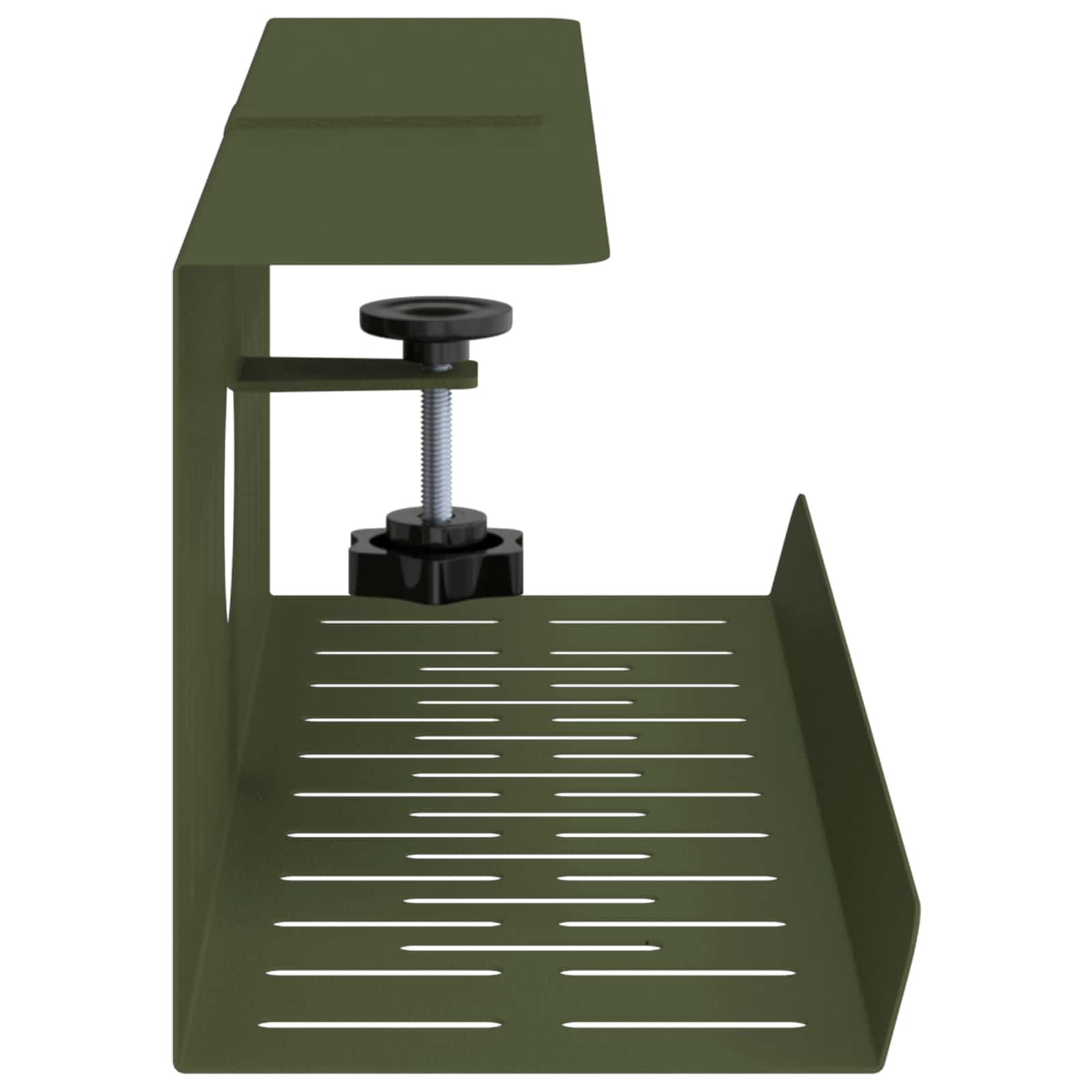 Unter dem Schreibtisch Kabelmanagement Tray 2 Stk. Olivgrün