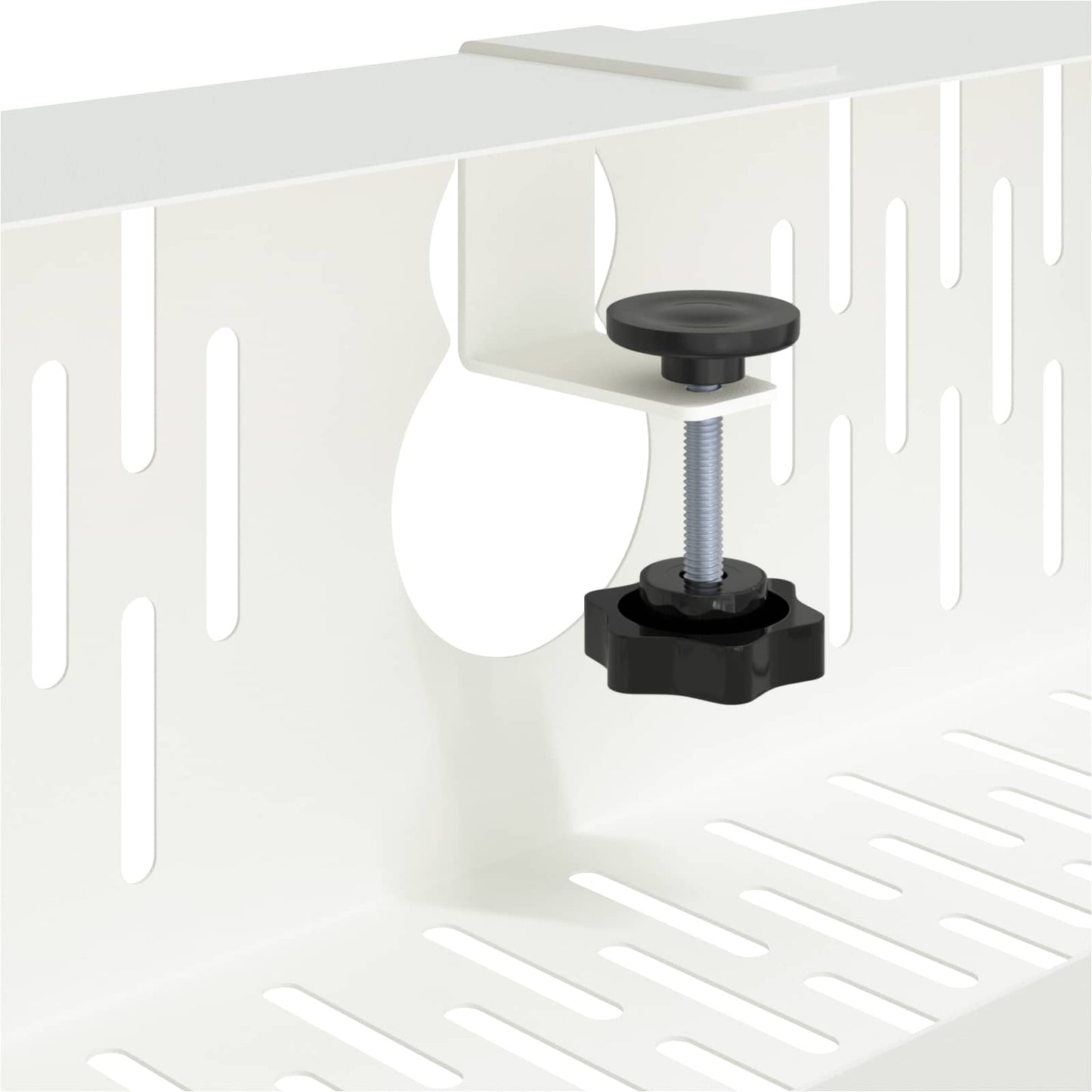 Unter dem Schreibtisch Kabelmanagement Tray 2 Stk. Weiß