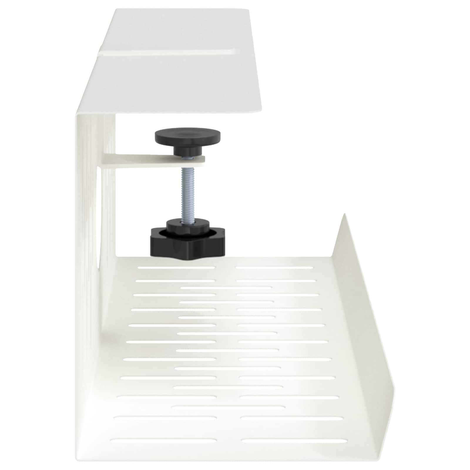Unter dem Schreibtisch Kabelmanagement Tray 2 Stk. Weiß