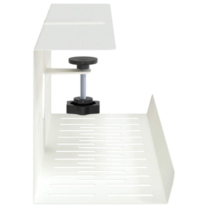 Unter dem Schreibtisch Kabelmanagement Tray 2 Stk. Weiß