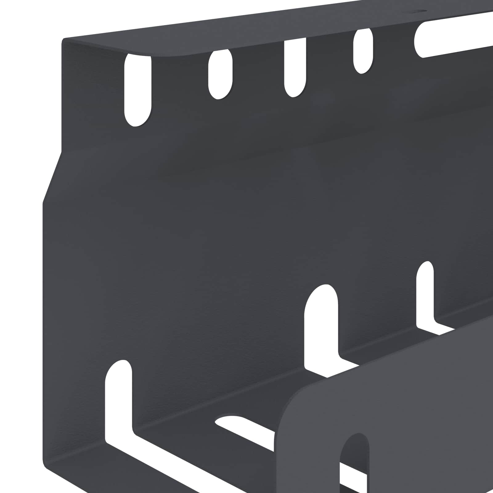 Unter dem Schreibtisch Kabelmanagement Tray 2 Stk. Anthrazit