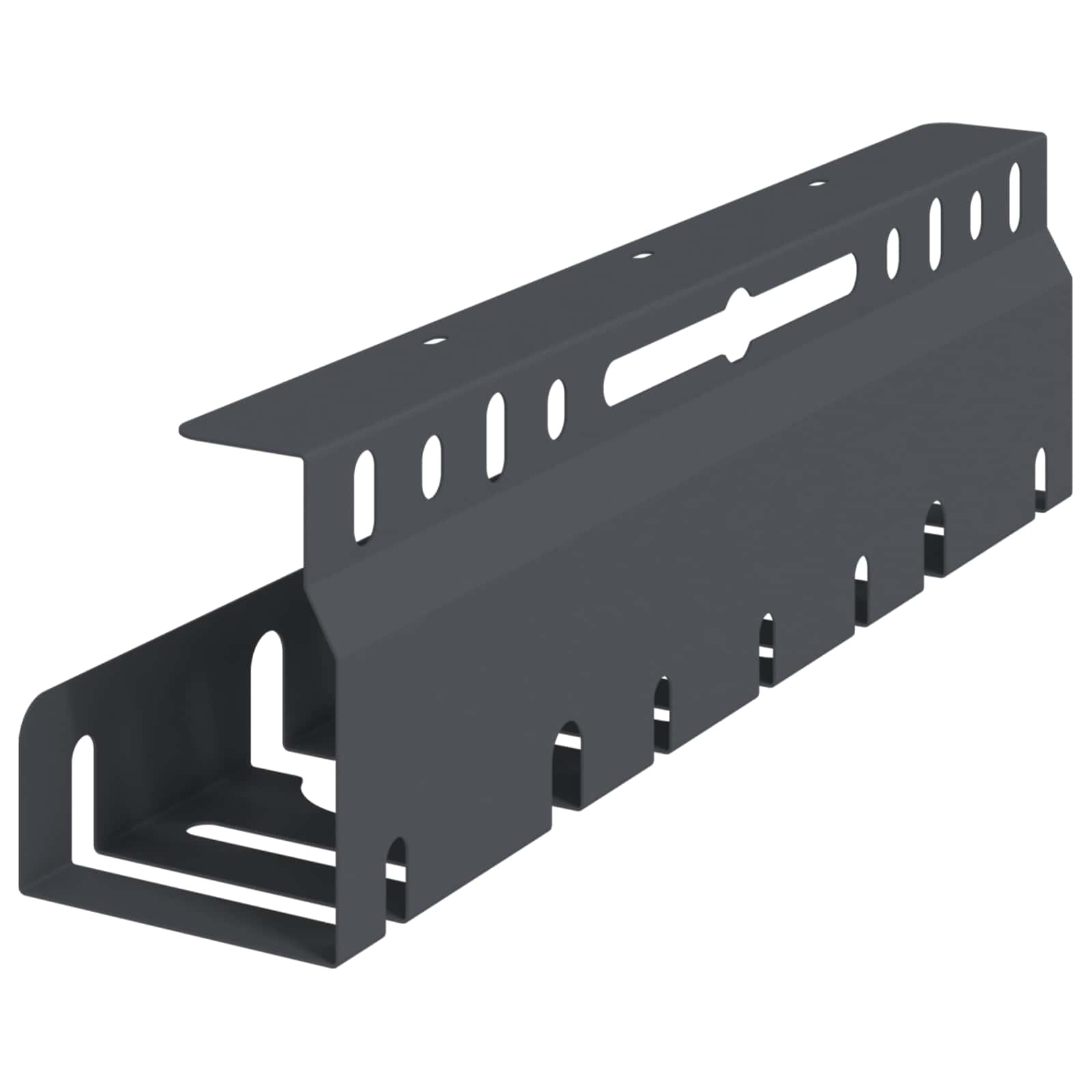 Unter dem Schreibtisch Kabelmanagement Tray 2 Stk. Anthrazit