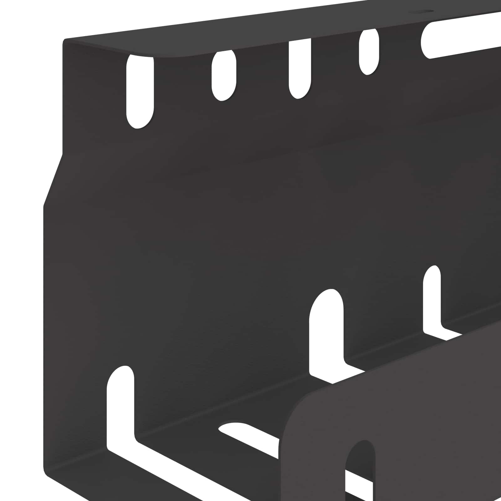 Unter dem Schreibtisch Kabelmanagement Tray 2 Stk. Schwarz