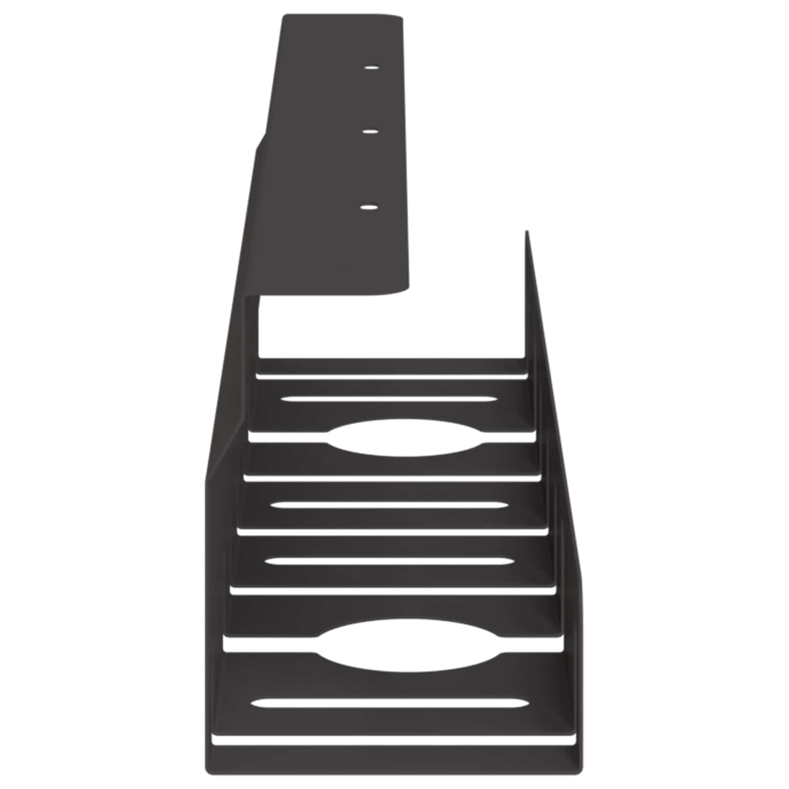 Unter dem Schreibtisch Kabelmanagement Tray 2 Stk. Schwarz