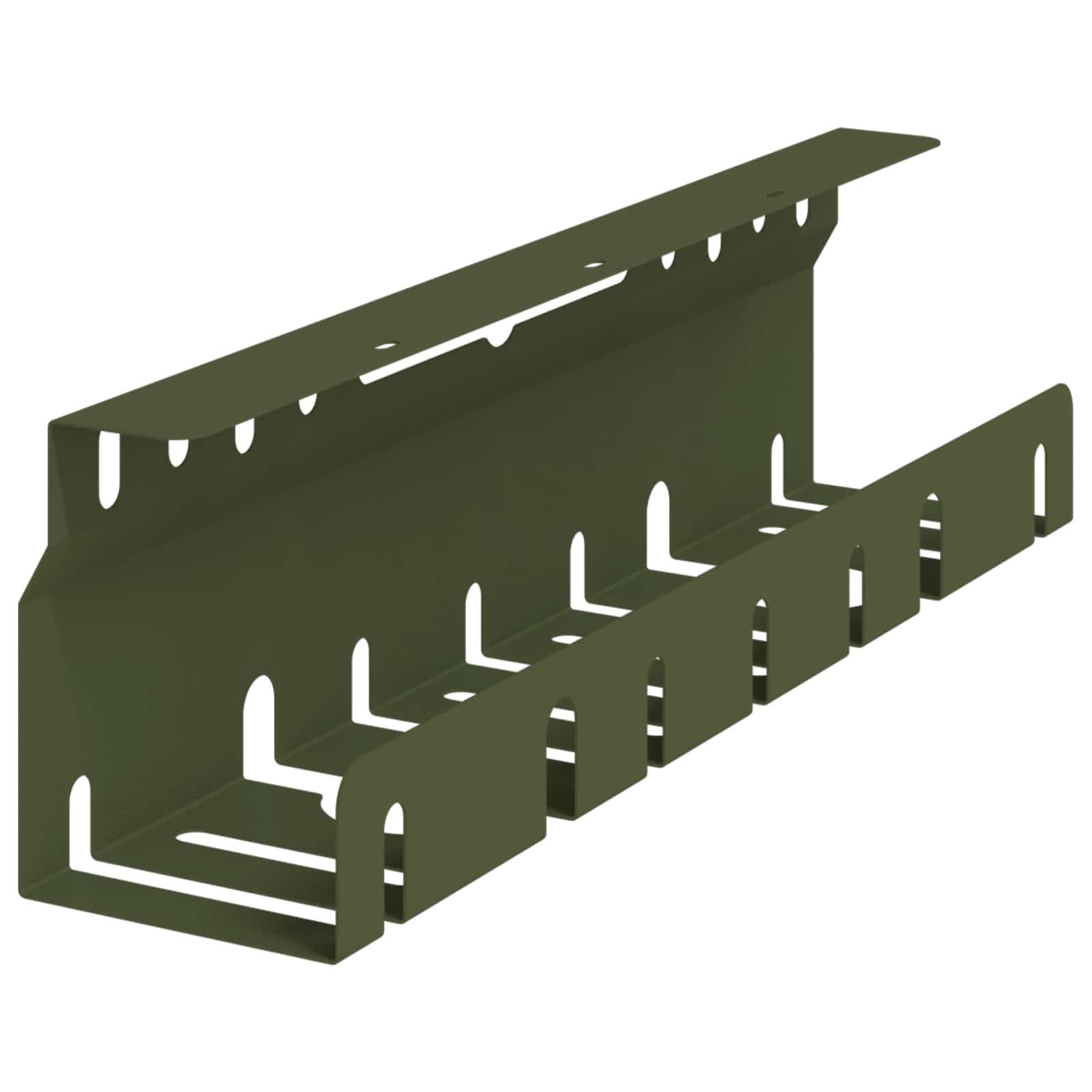Unter dem Schreibtisch Kabelmanagement Tray 2 Stk. Olivgrün