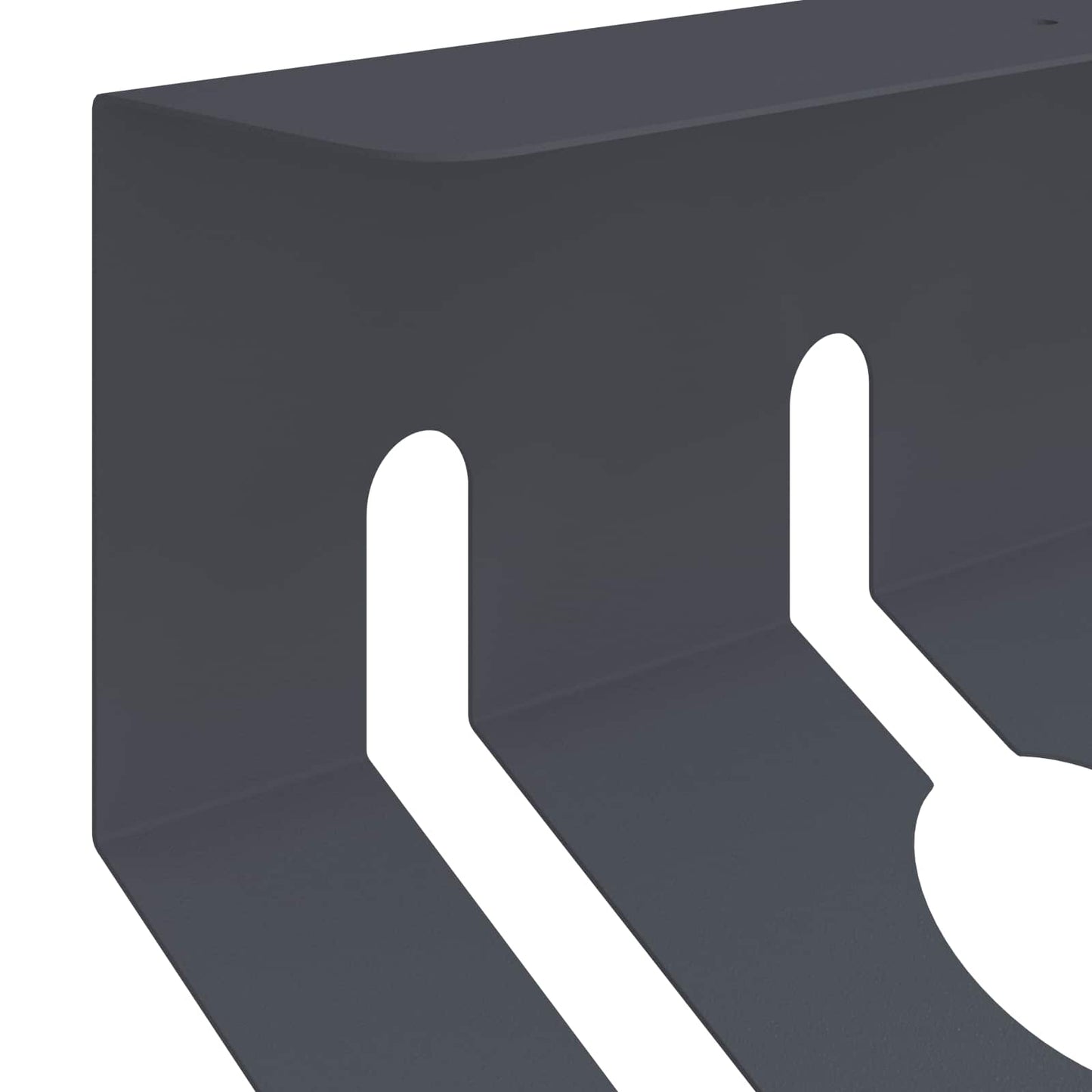 Unter dem Schreibtisch Kabelmanagement Tray 2 Stk. Anthrazit