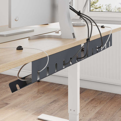 Unter dem Schreibtisch Kabelmanagement Tray 2 Stk. Anthrazit
