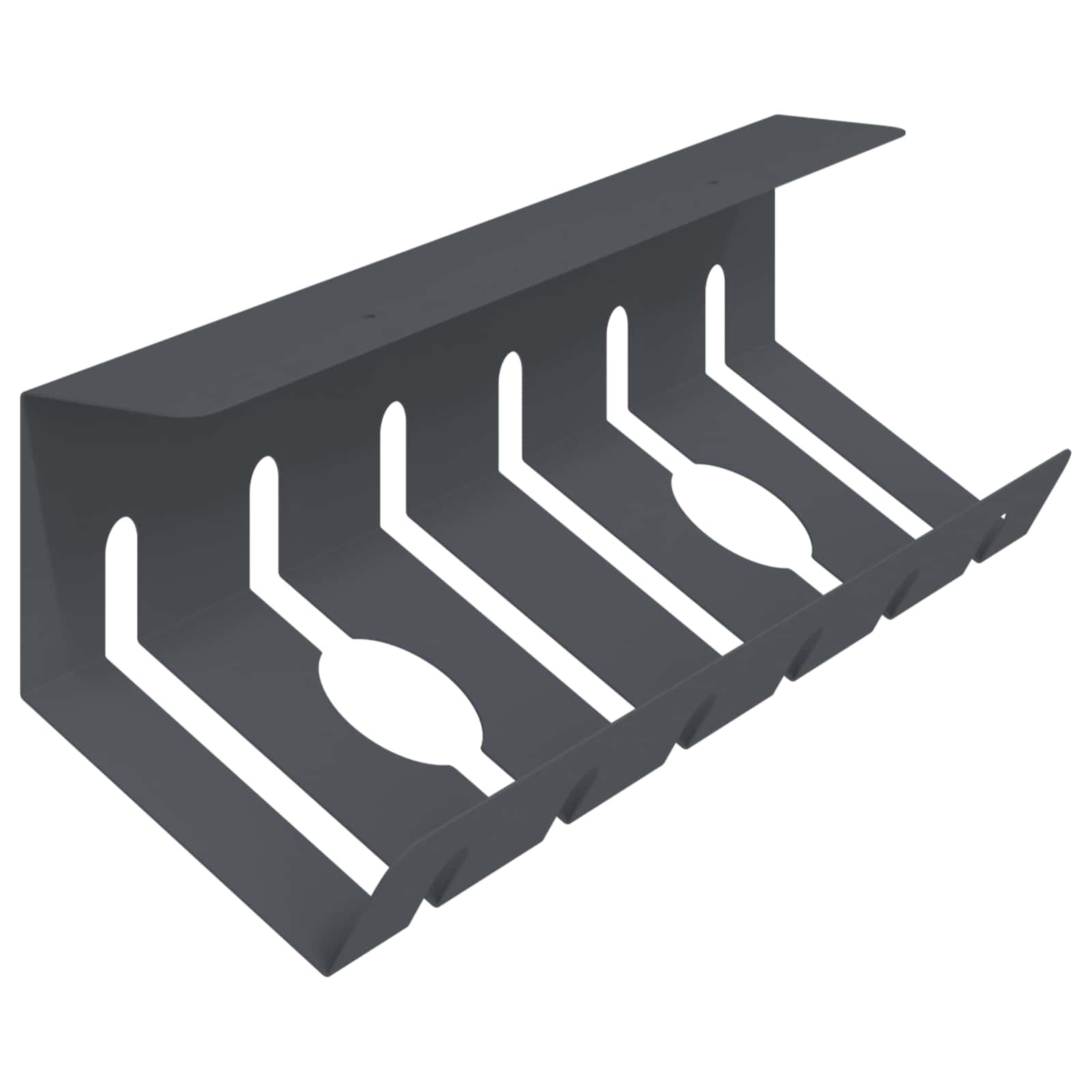 Unter dem Schreibtisch Kabelmanagement Tray 2 Stk. Anthrazit