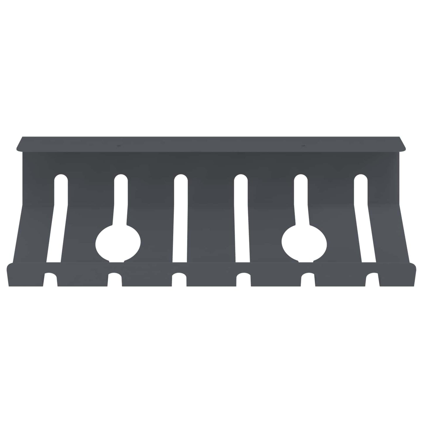 Unter dem Schreibtisch Kabelmanagement Tray 2 Stk. Anthrazit