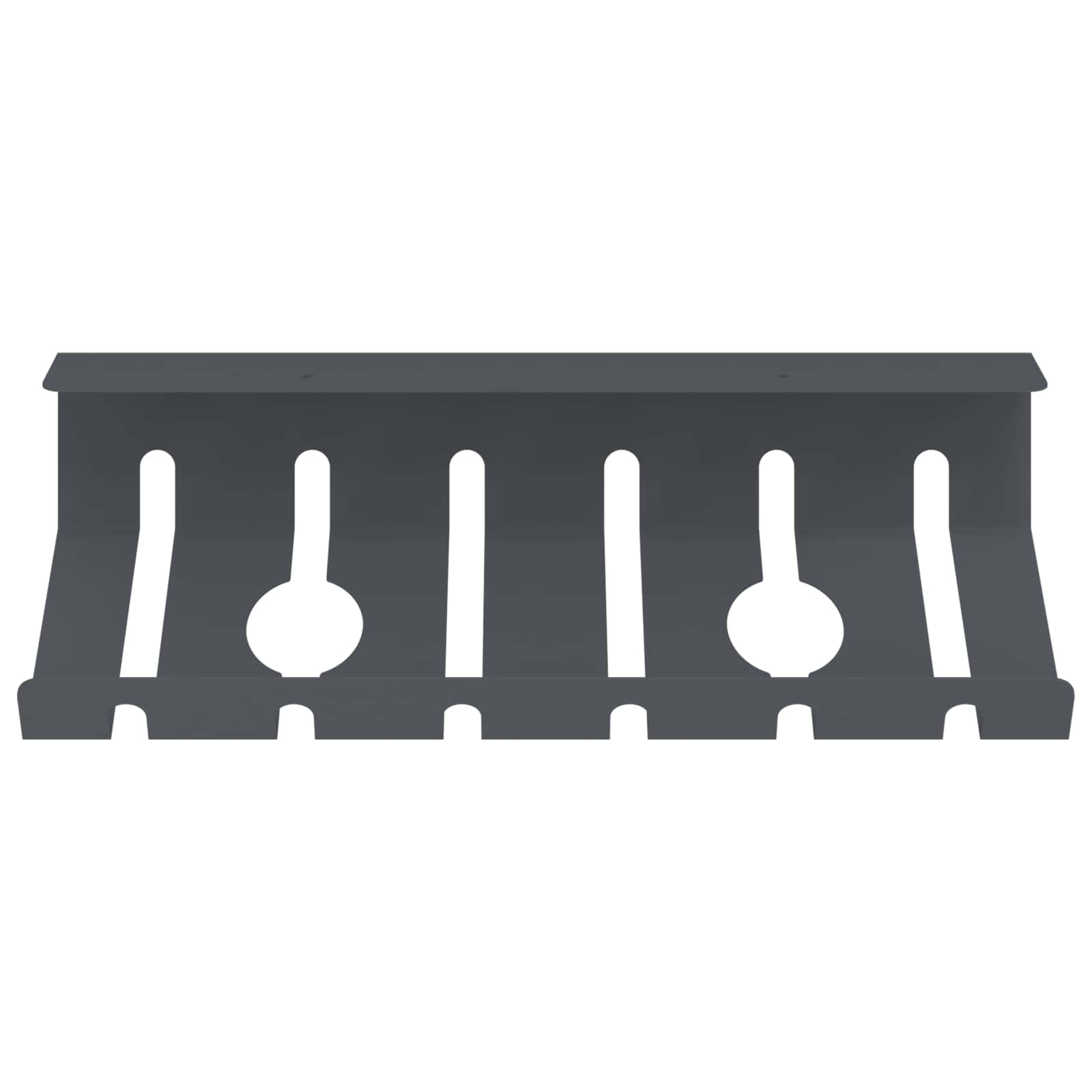 Unter dem Schreibtisch Kabelmanagement Tray 2 Stk. Anthrazit