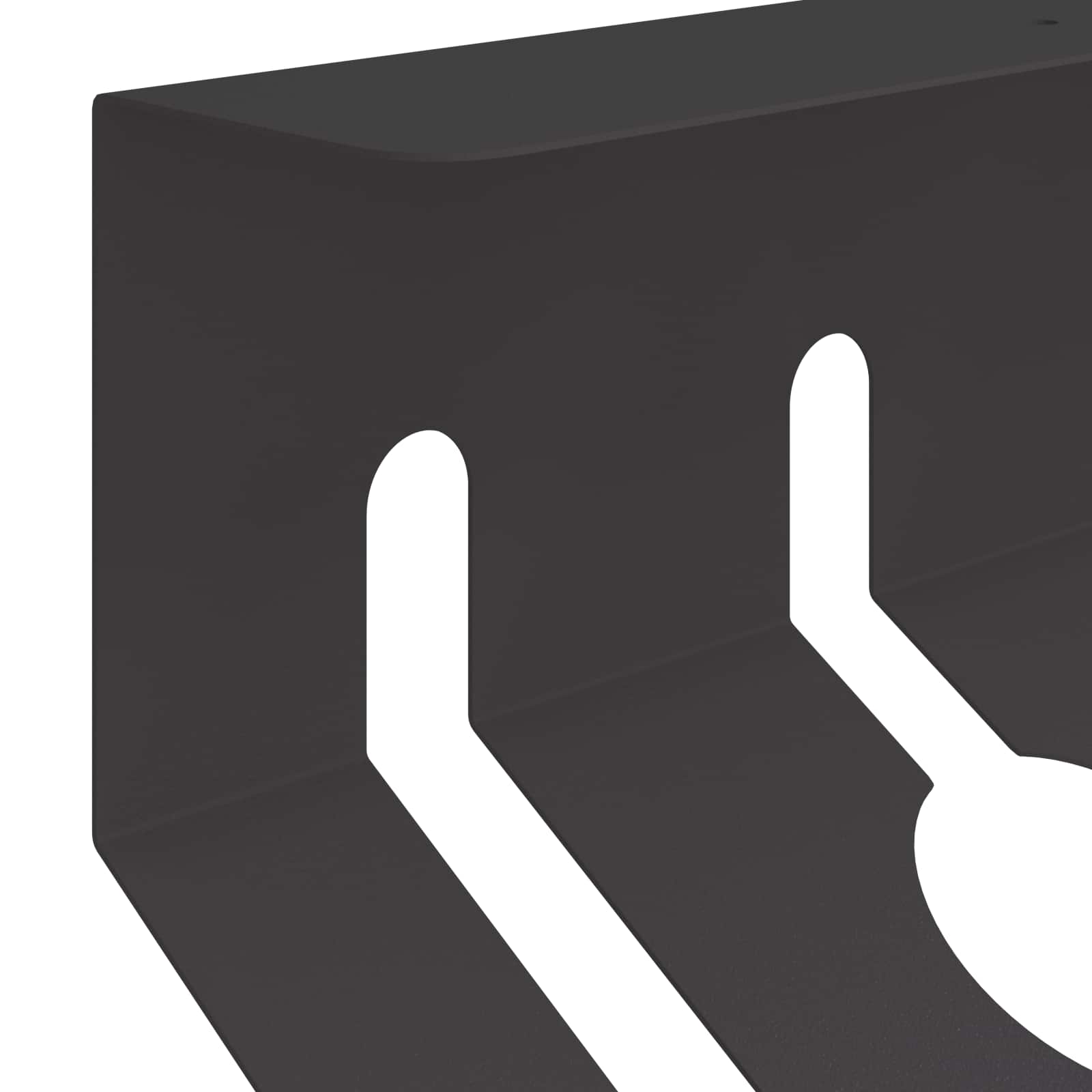 Unter dem Schreibtisch Kabelmanagement Tray 2 Stk. Schwarz