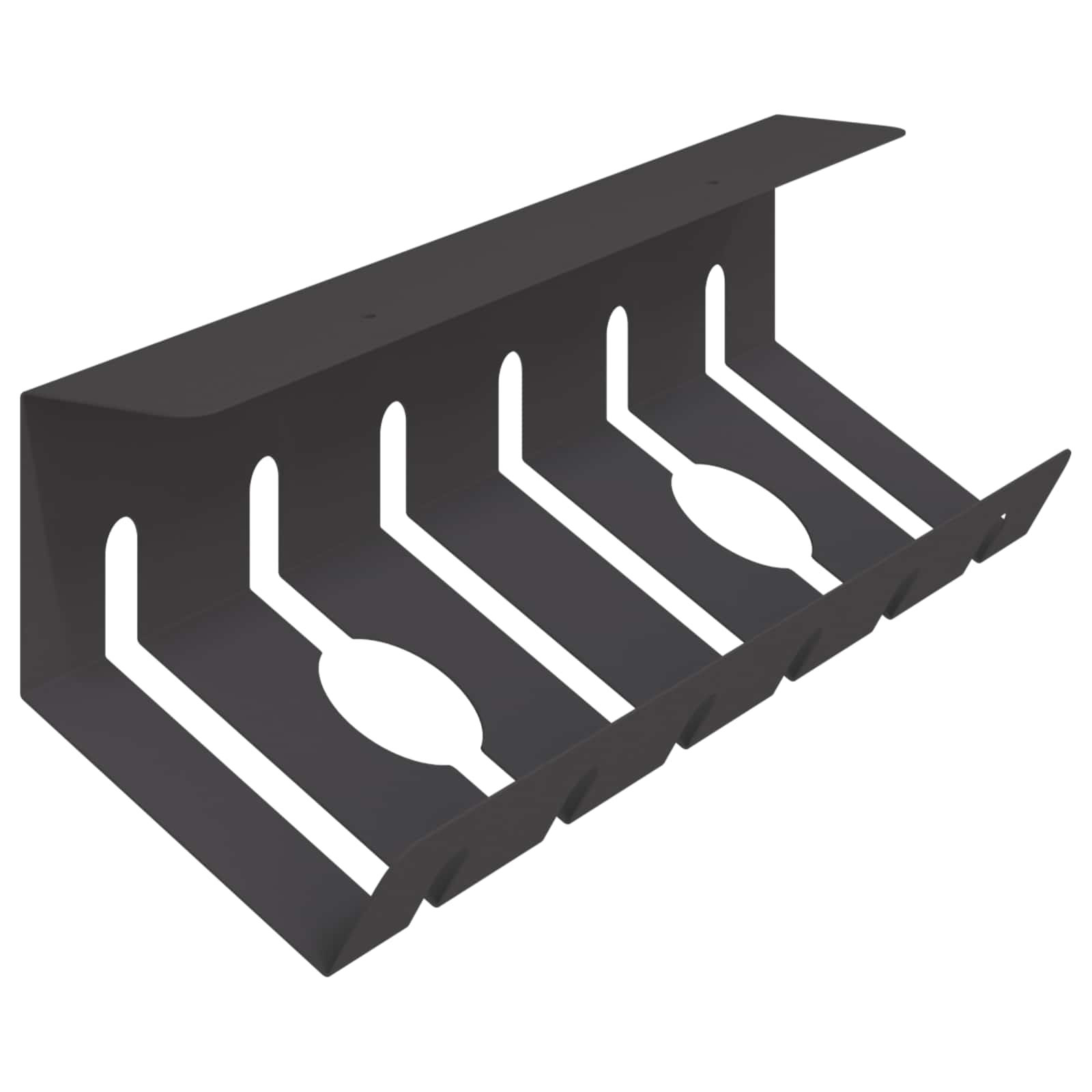 Unter dem Schreibtisch Kabelmanagement Tray 2 Stk. Schwarz