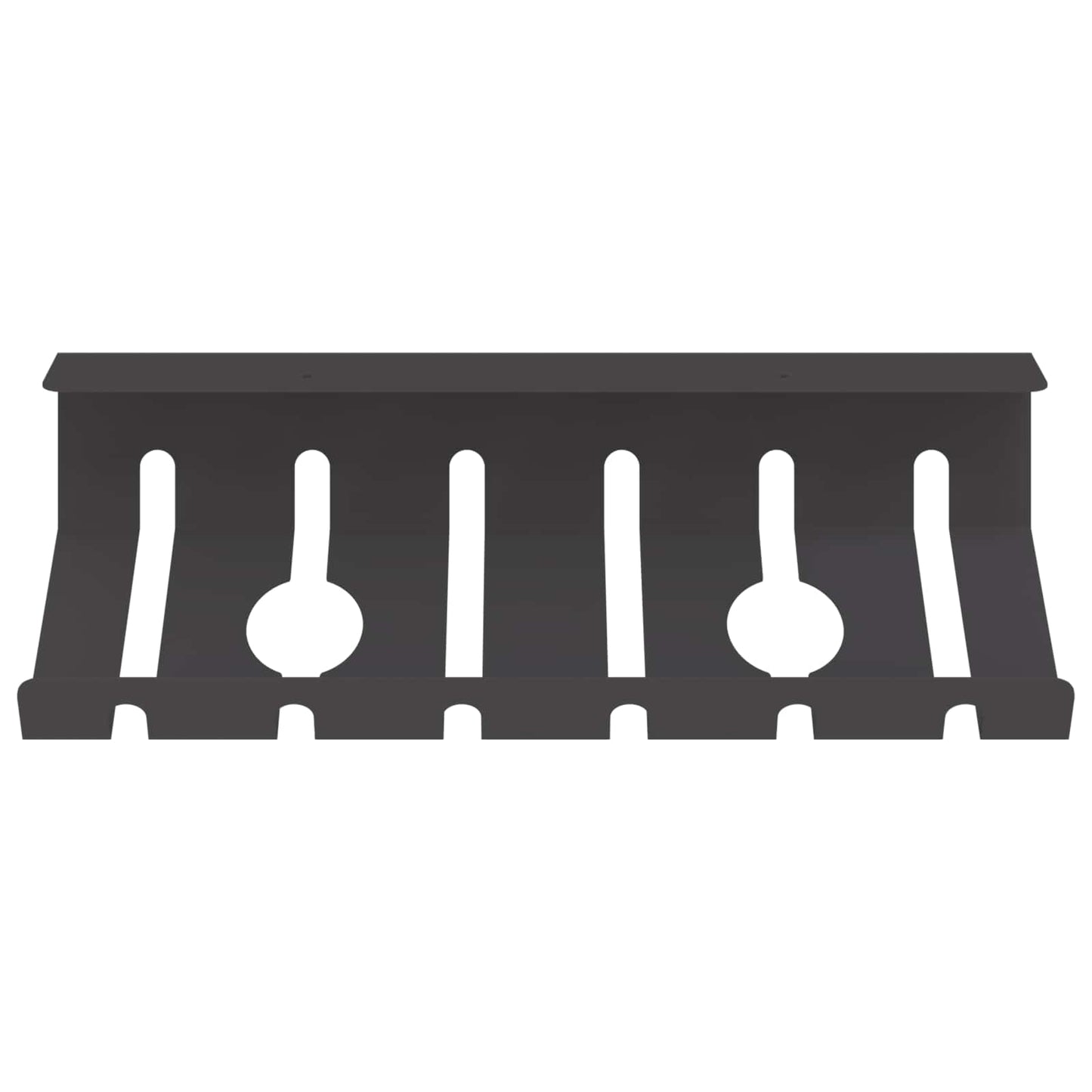 Unter dem Schreibtisch Kabelmanagement Tray 2 Stk. Schwarz