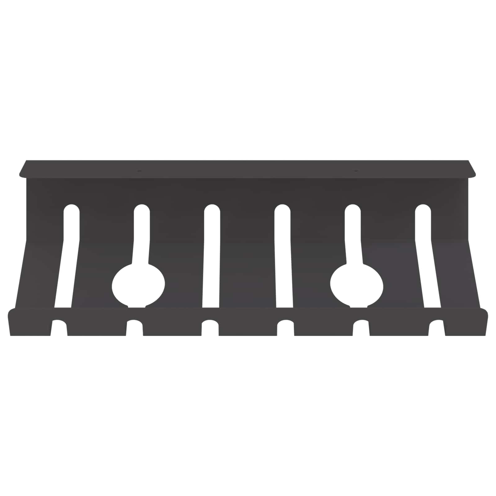 Unter dem Schreibtisch Kabelmanagement Tray 2 Stk. Schwarz