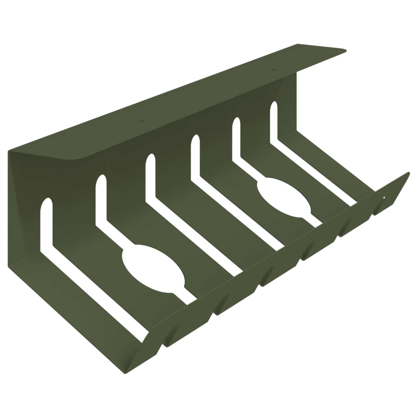 Unter dem Schreibtisch Kabelmanagement Tray 2 Stk. Olivgrün