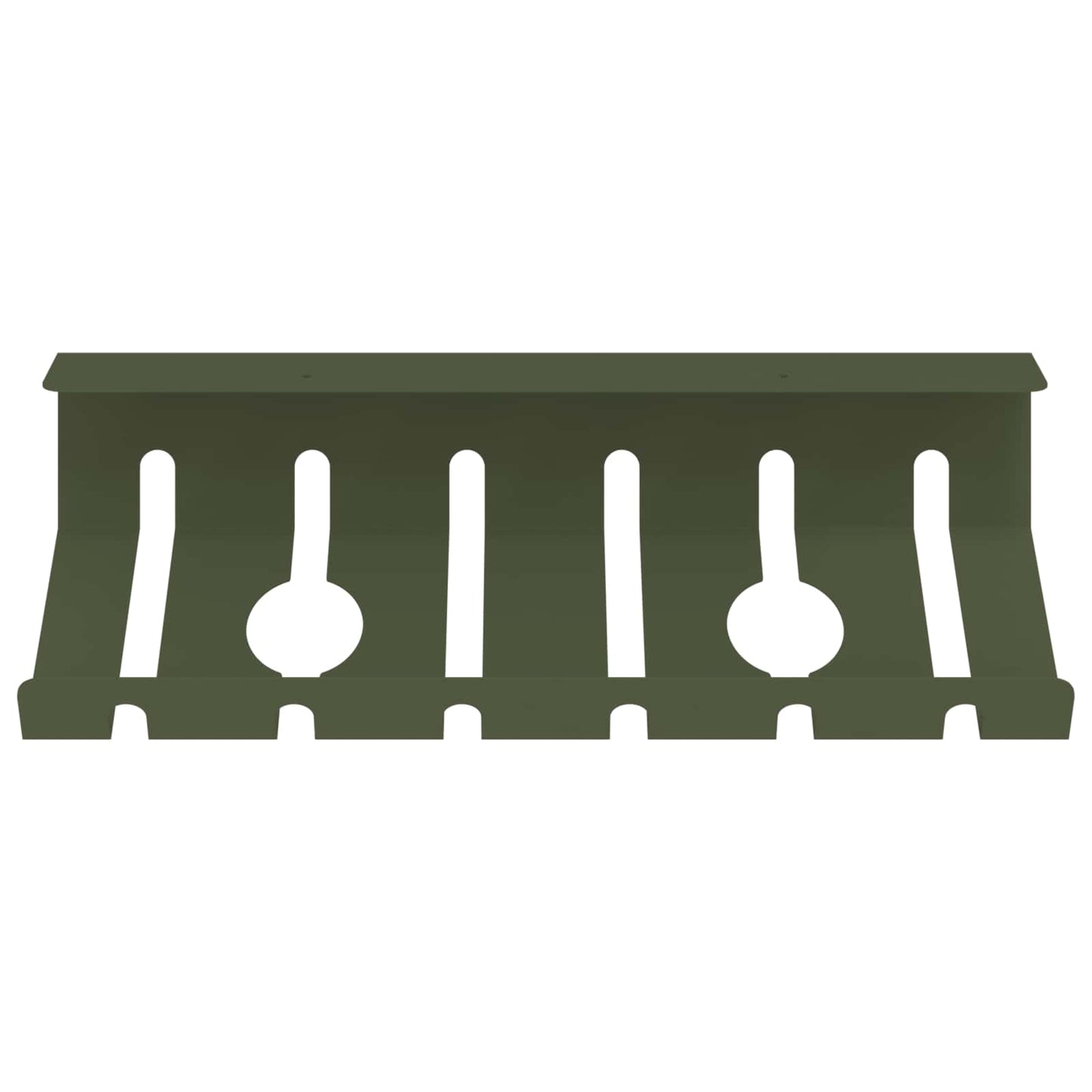 Unter dem Schreibtisch Kabelmanagement Tray 2 Stk. Olivgrün