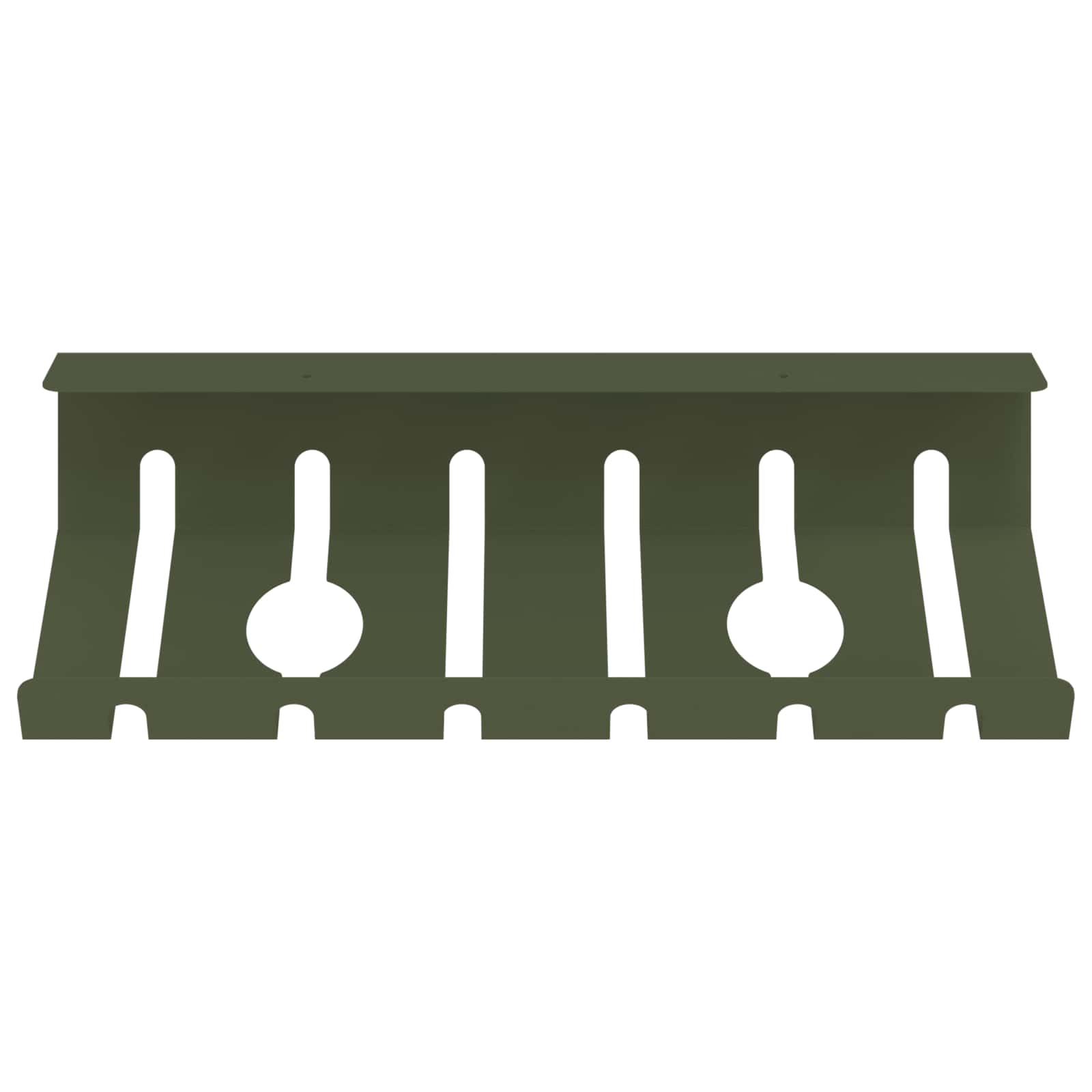 Unter dem Schreibtisch Kabelmanagement Tray 2 Stk. Olivgrün
