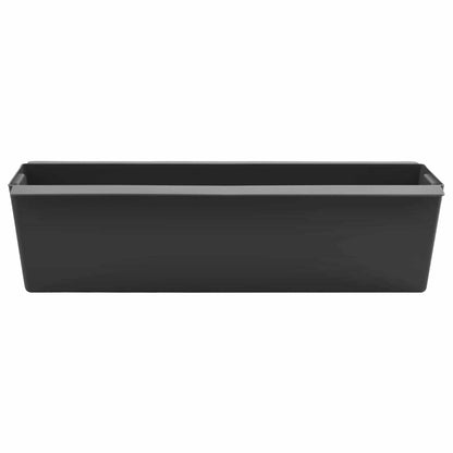Blumenboxen für Euro-Paletten 12 stk. Schwarz Polypropylen