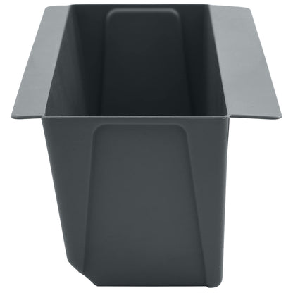 Blumenboxen für Euro-Paletten 24 stk. Grau 36 x 13,5 x 9,5 cm