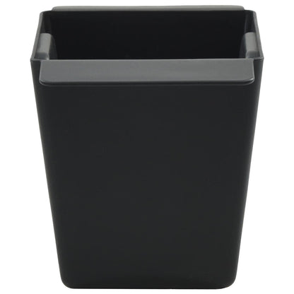 Blumenboxen für Euro-Paletten 12 stk. Schwarz 14 x 9 x 9,5 cm