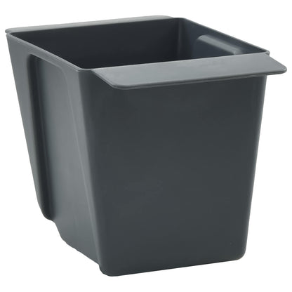 Blumenboxen für Euro-Paletten 24 stk. Grau 13,5 x 9 x 9,5 cm