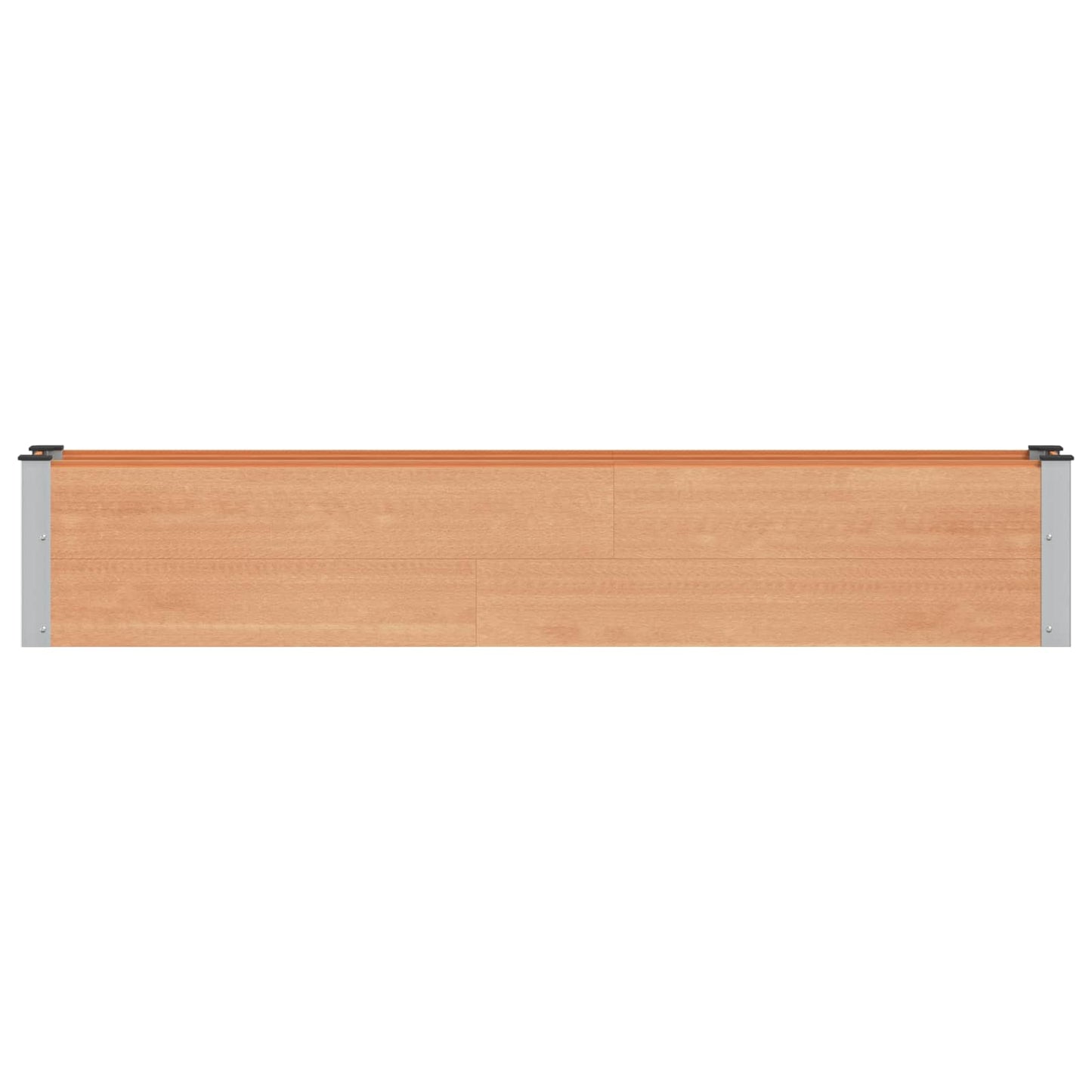 Hochbeet Braun 200 x 30 x 36 cm WPC und Aluminium