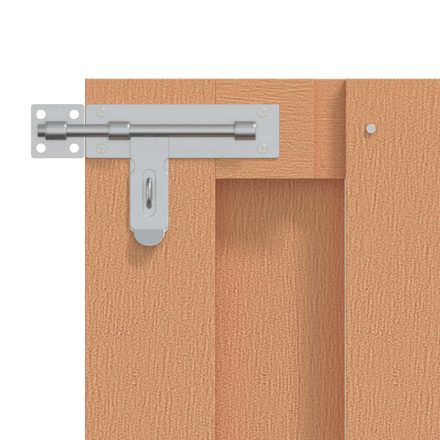 Gartentor 100 x 60 cm WPC und Aluminium Braun