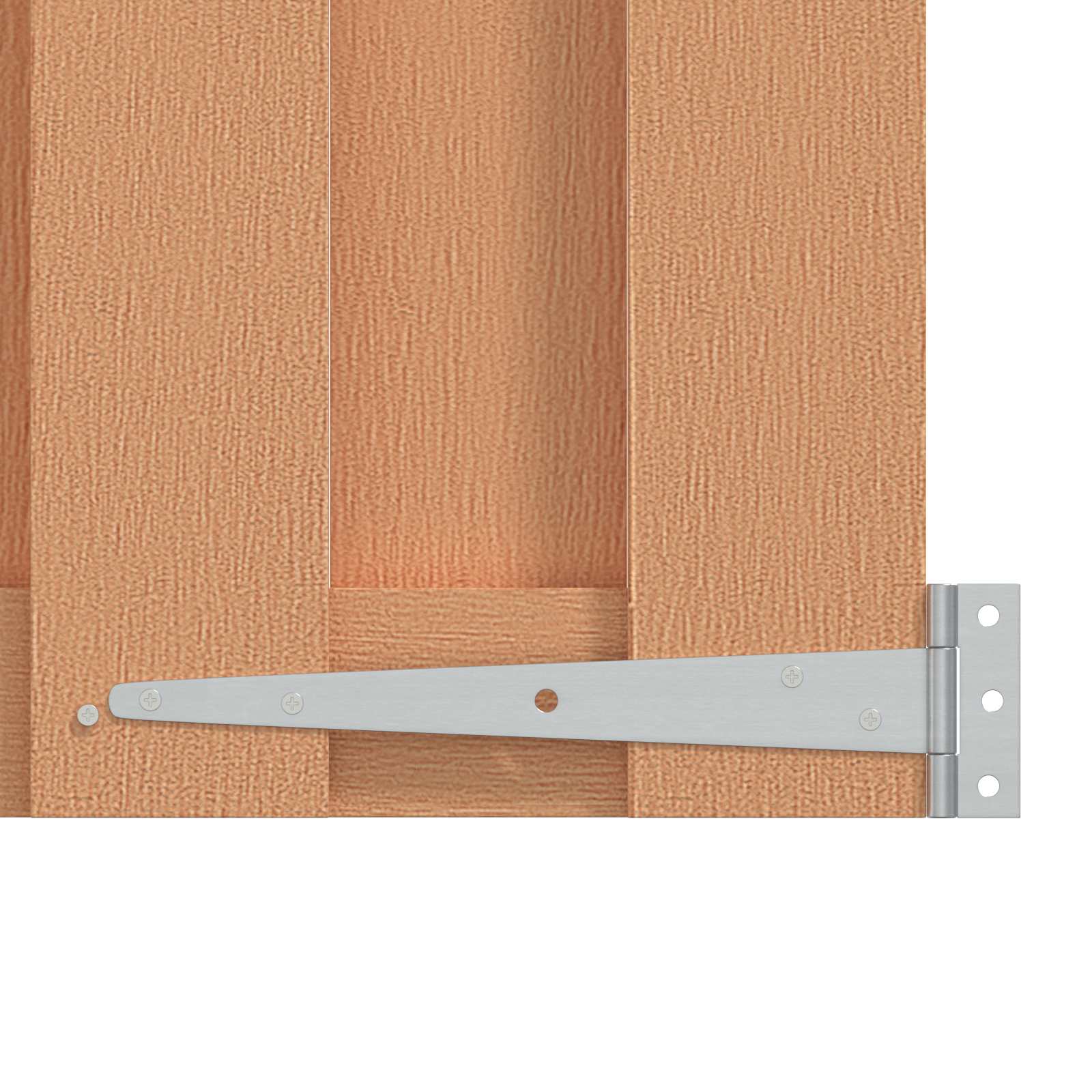 Gartentor 100 x 100 cm WPC und Aluminium Braun