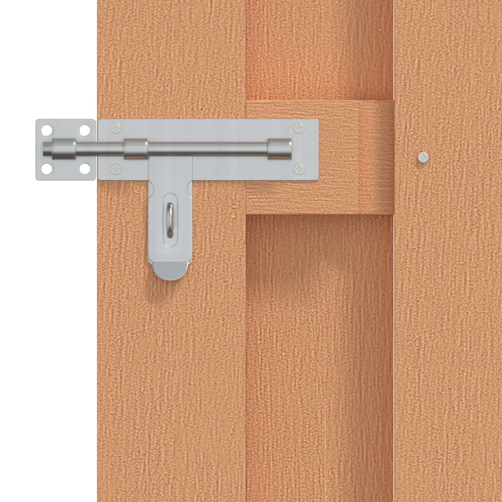 Gartentor 100 x 150 cm WPC und Aluminium Braun