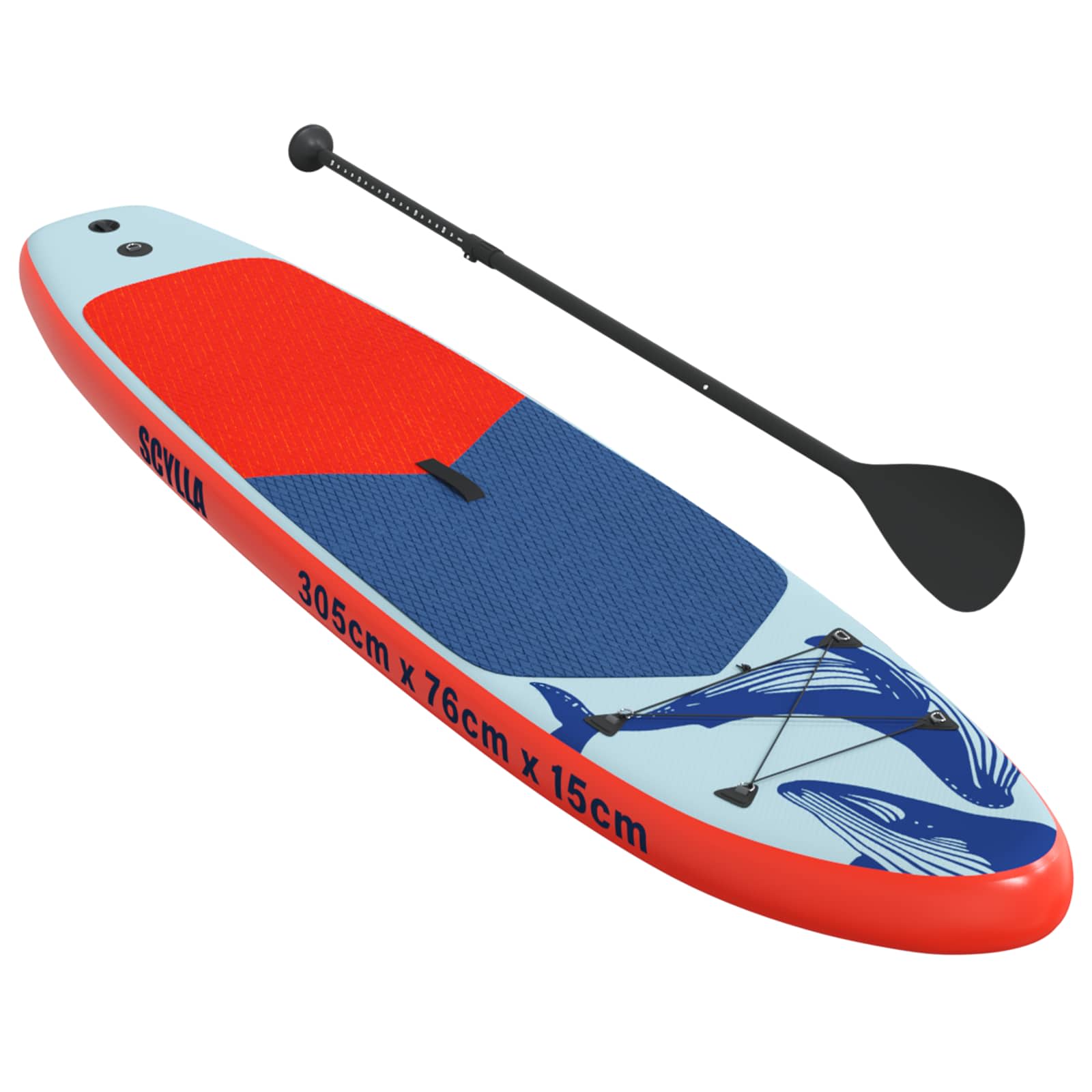 Aufblasbares Stand Up Paddle Board SCYLLA 305 x 76 x 15 cm Blau