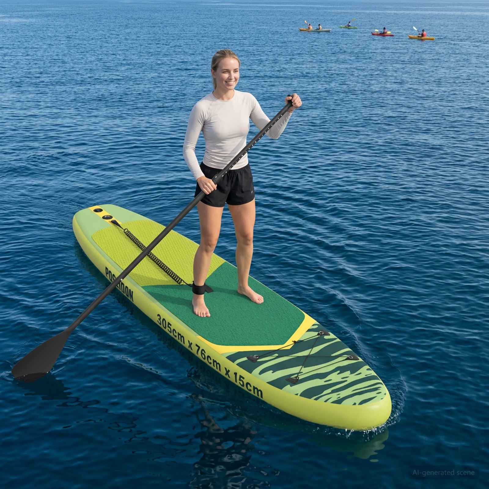 Aufblasbares Stand-Up-Paddle-Board POSEIDON 305 x 76 x 15 cm