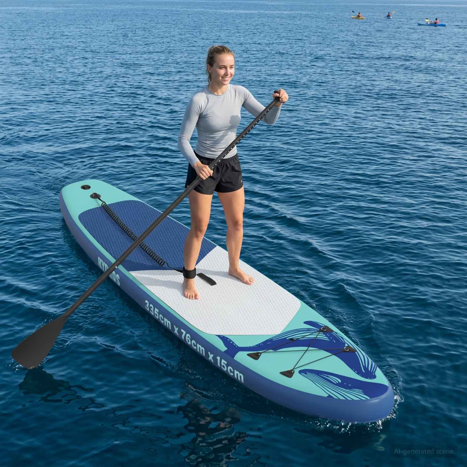 Aufblasbares Stand Up Paddle Board HYDROS 335 x 76 x 15 cm für