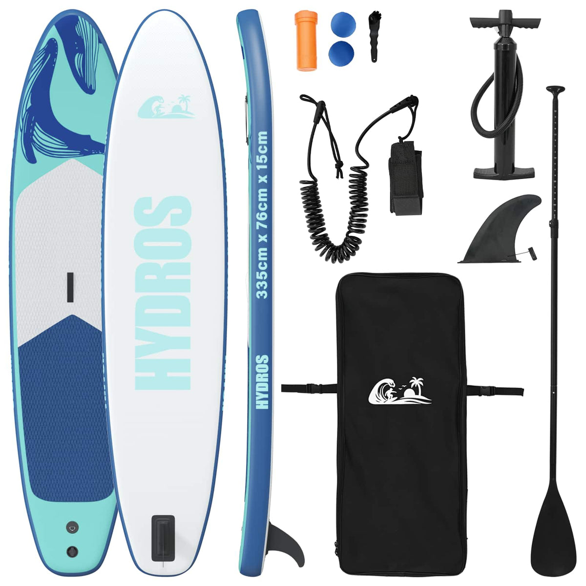 Aufblasbares Stand Up Paddle Board HYDROS 335 x 76 x 15 cm