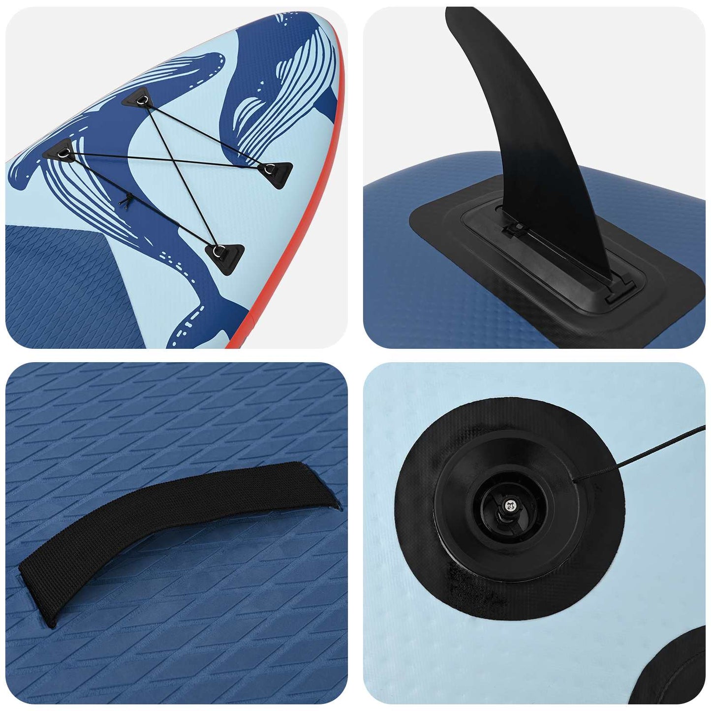 Aufblasbares Stand Up Paddle Board SCYLLA 335 x 76 x 15 cm Blau
