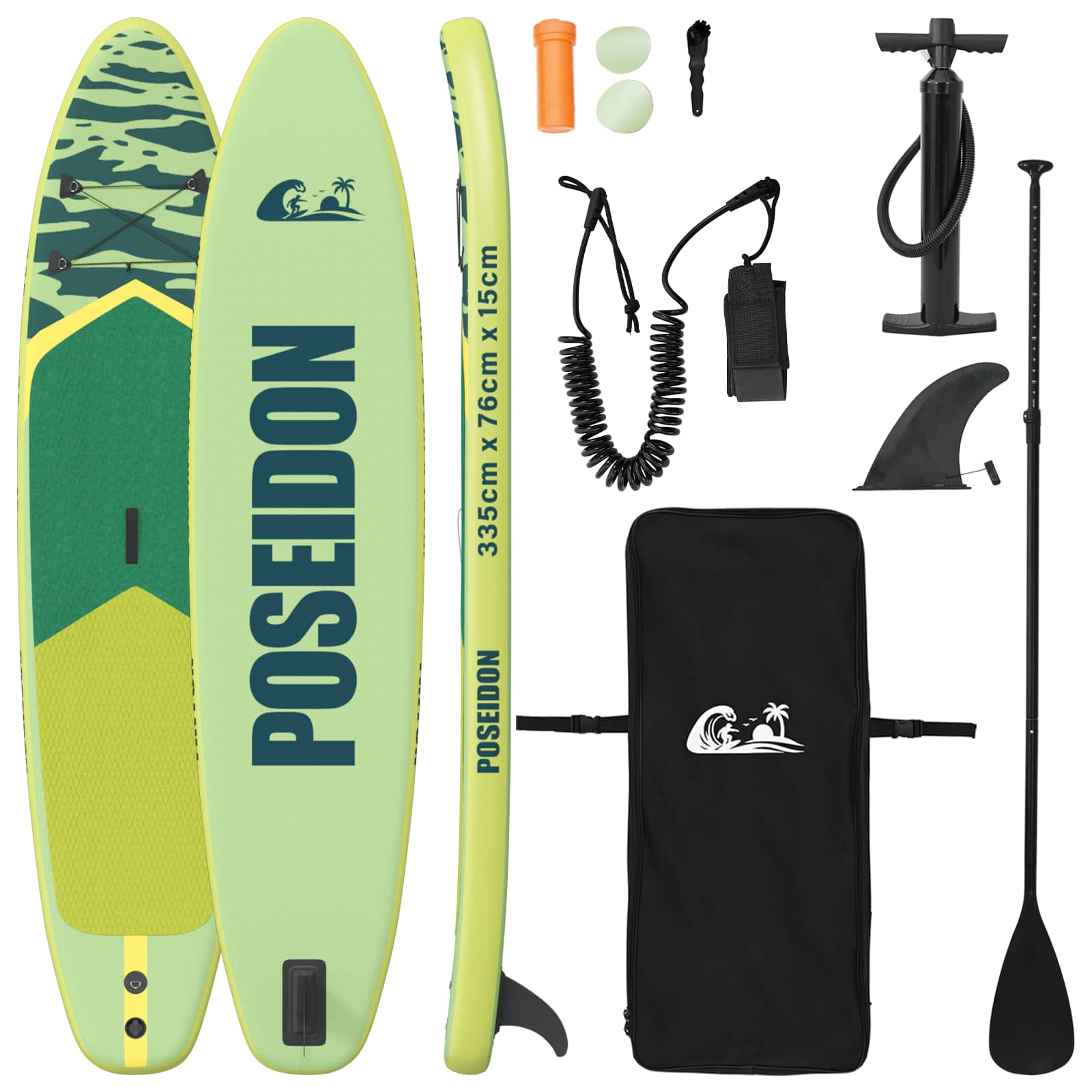 Aufblasbares Stand-Up-Paddle-Board POSEIDON 335 x 76 x 15 cm